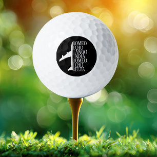 Pelotas De Golf Avión Retirado Alfabeto Fonético Nato Aviación