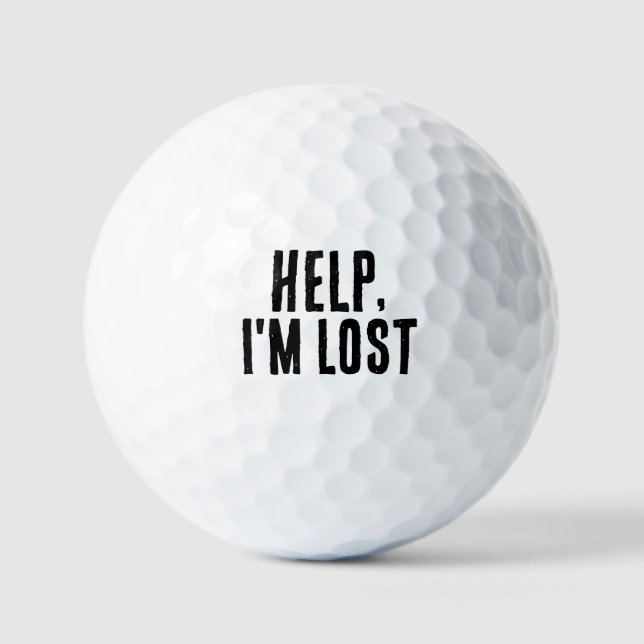 PELOTAS DE GOLF AYUDA DIVERTIDA PERDÍ LAS BALLAS DE GOLF (Anverso)