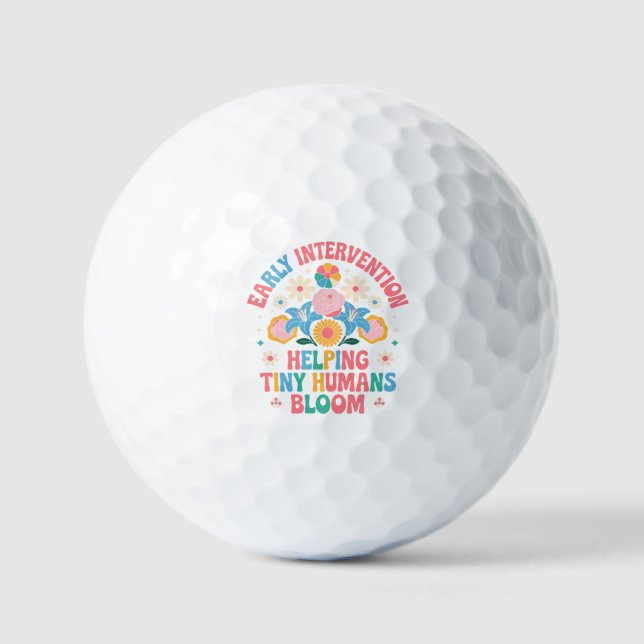 Pelotas De Golf Ayudando a que florezcan los humanos pequeños - In (Anverso)
