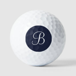 Pelotas De Golf Azul Marino Nombre Personalizado y Monograma
