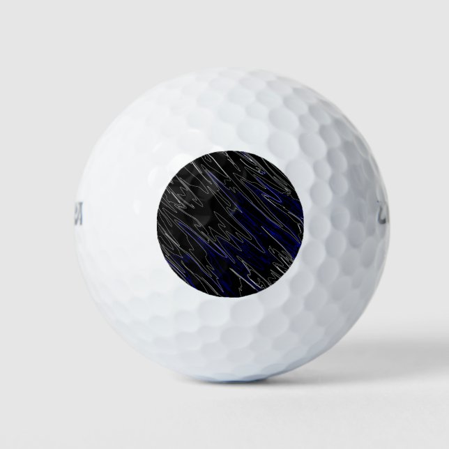 Pelotas De Golf Azul negro mareado (Anverso)