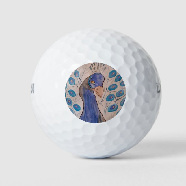 Pelotas De Golf Azul pavo real (Anverso)