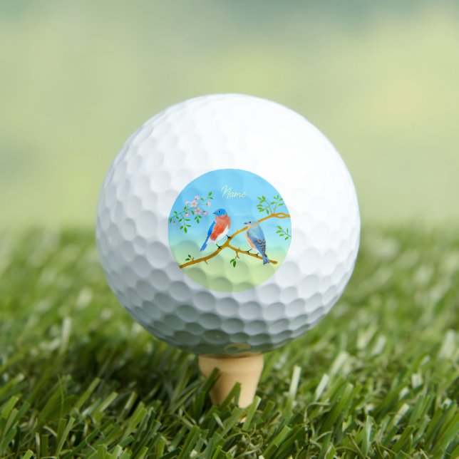 Pelotas De Golf Azulejos Azul Pálido y Verde (Camiseta in situ)