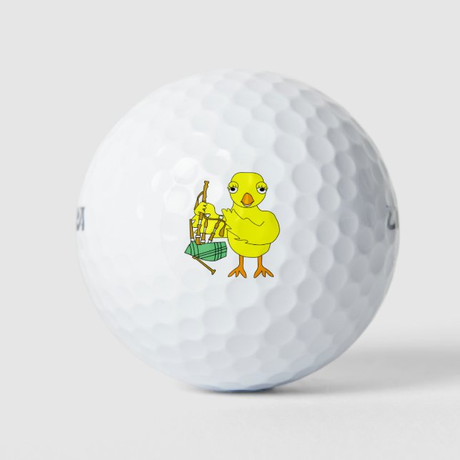 Pelotas De Golf Bagpipe Chick (Anverso)
