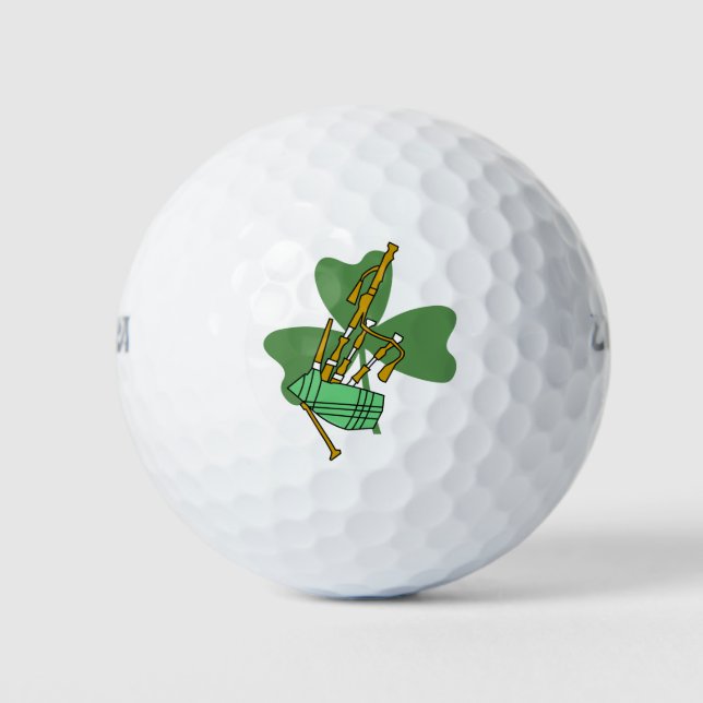 Pelotas De Golf Bagpipe Shamrock (Anverso)