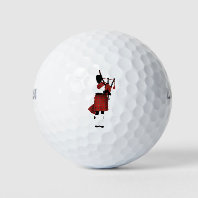 Pelotas De Golf Bagpipes escoceses (Anverso)