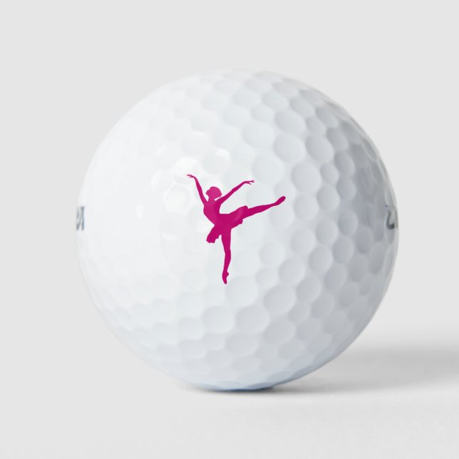 Pelotas De Golf bailarina rosa (Anverso)