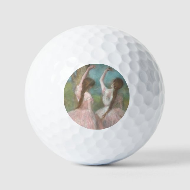 Pelotas De Golf Bailarinas en rosa Edgar Degas (Anverso)
