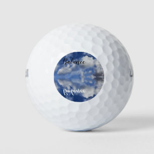 Pelotas De Golf Balanceo de la nube blanca esponjosa, reflexiones