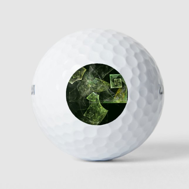 Pelotas De Golf Balanza torcida Resumen Arte (Anverso)