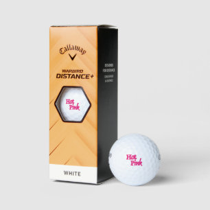 Pelotas De Golf Balas de golf de Warbird Garbok White Pink 3 pk
