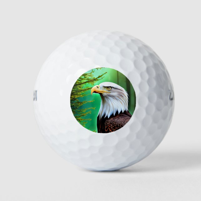 Pelotas De Golf Bald Eagle Golf Ball (Anverso)