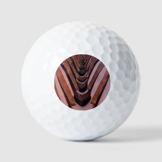 Pelotas De Golf Baldosas rústicas con perspectiva única (Anverso)