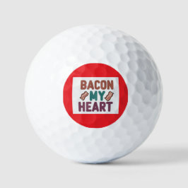 Pelotas De Golf Ball de golf Bacon My Heart