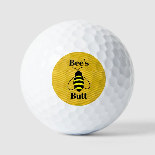 Pelotas De Golf Ball de golf Butt de Bee (Anverso)