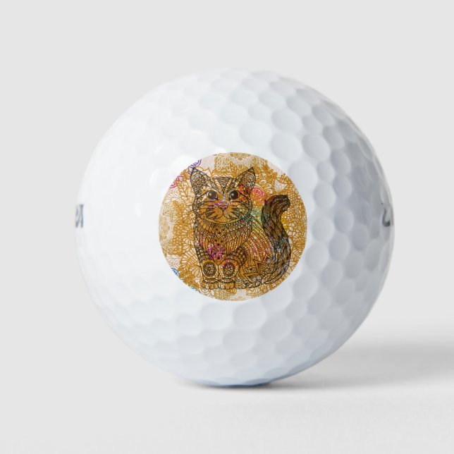 Pelotas De Golf Ball de golf Cat (Anverso)