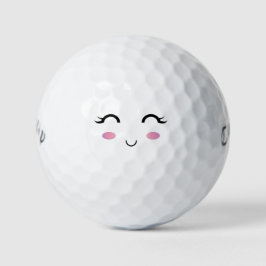 Pelotas De Golf Ball de golf Cute Kawaii Chica Smile