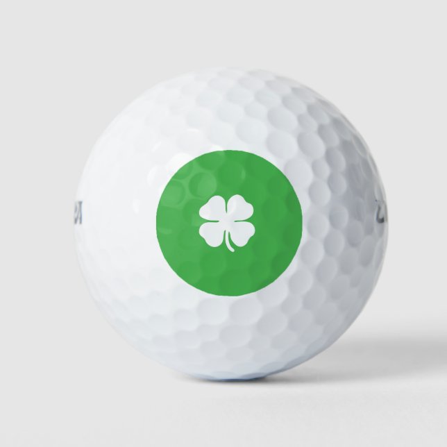 Pelotas De Golf Ball de golf de la Leaf blanca (Anverso)