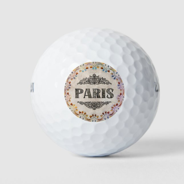 Pelotas De Golf Ball de golf de París (Anverso)