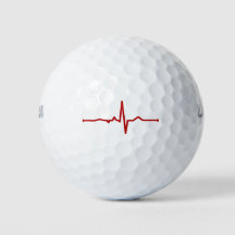 Ball de golf EKG Heartbeat