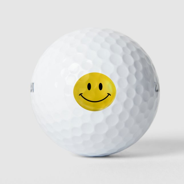 Pelotas De Golf Ball de golf feliz (Anverso)