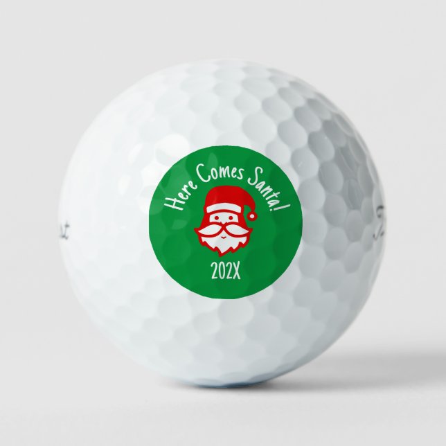 Pelotas De Golf Ball de golf personalizado de navidad (Anverso)