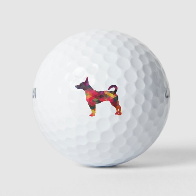 Pelotas De Golf Ball de golf Rat Terrier (Anverso)