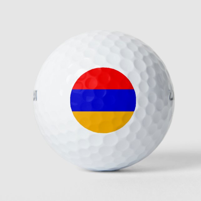 Pelotas De Golf Ball de golf Wilson con bandera de Armenia (Anverso)