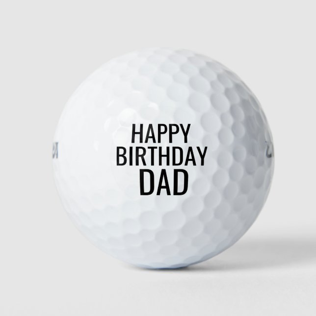 Pelotas De Golf Balls de golf Boda Birday - Cumpleaños de Golf (Anverso)