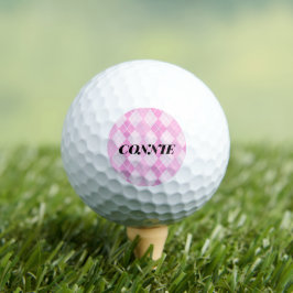Pelotas De Golf Balls de golf Ladies Pink Argyle