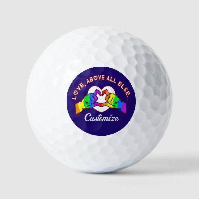 Pelotas De Golf Balls De Golf Love Abols All Else (Anverso)