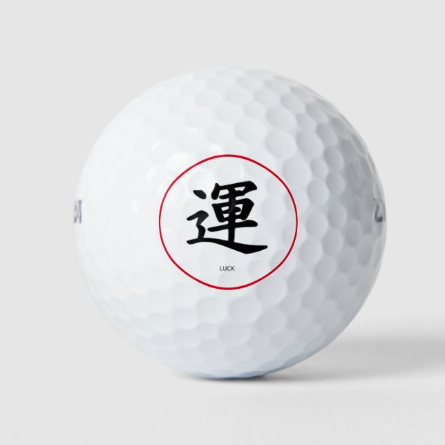 Pelotas De Golf Balls de golf LUCK KANJI (Anverso)
