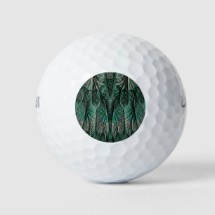 Pelotas De Golf Balneario de golf con motivos en verde oscuro - ún