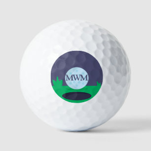 Pelotas De Golf Balneario de golf de Monograma