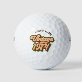Pelotas De Golf Balnearios de Personalizado Vintage 1974