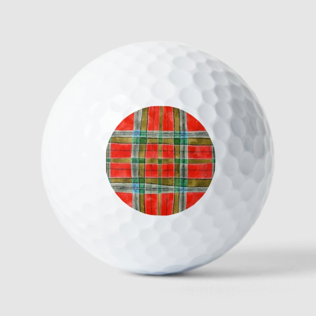 Pelotas De Golf Balnearios MAC BAIN TARTAN (Anverso)