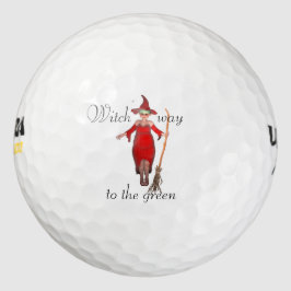 Pelotas De Golf Balón de golf de bruja roja