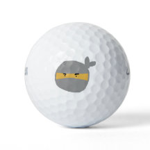 Balón de golf ninja plateado