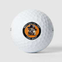Balón de golf personalizado con una foto de un per