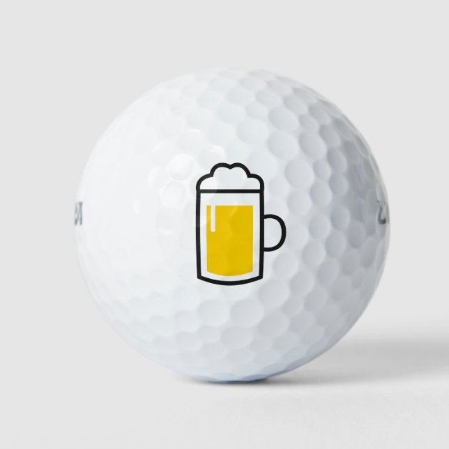 Pelotas De Golf Baloncesto de golf con cerveza (Anverso)