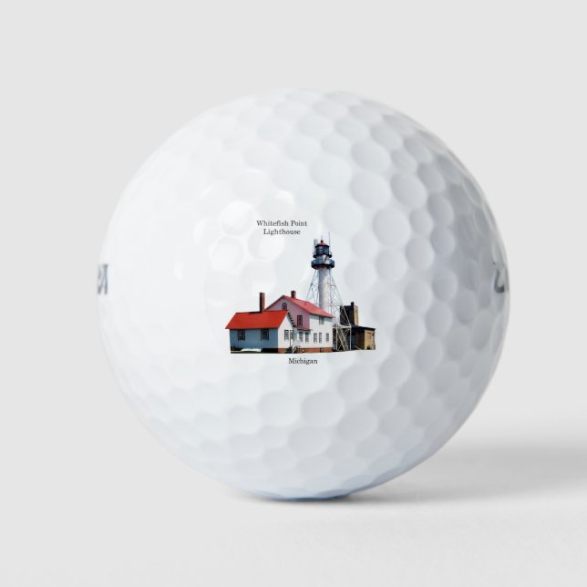 Pelotas De Golf Baloncesto de golf Whitefish Point Lighthouse (Anverso)