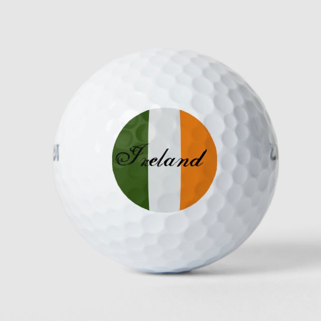 Pelotas De Golf Baloncesto de la bandera irlandesa (Anverso)