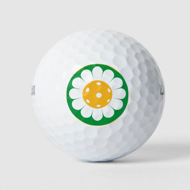 Pelotas De Golf Balones de golf de pickleball daisy (Anverso)