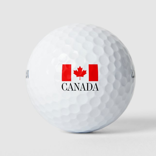 Pelotas De Golf Balonmano de bandera canadiense | Orgullo de Canad (Anverso)