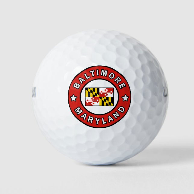 Pelotas De Golf Baltimore Maryland (Anverso)