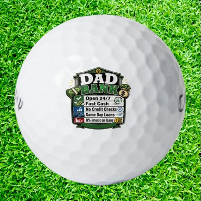 Pelotas De Golf  Banco de Papá Divertido  (Upgrade your game with outrageously funny croc balls)