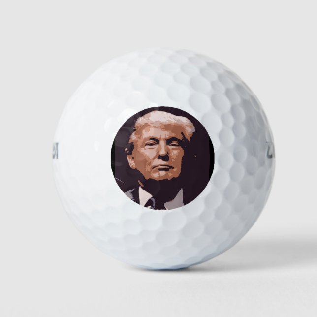 Pelotas De Golf Banda de golf Donald Trump (Anverso)