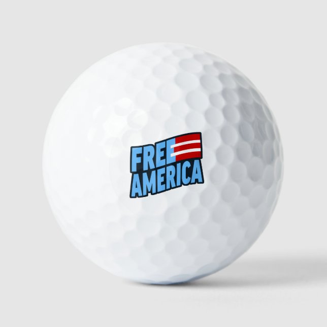 Pelotas De Golf Banda de golf Free America (Anverso)