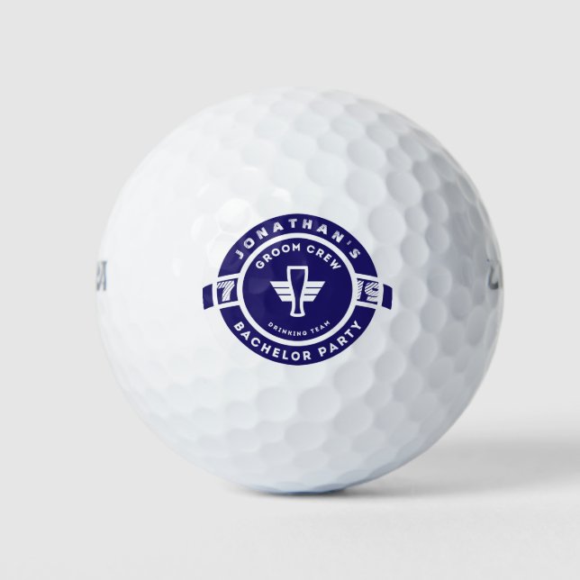 Pelotas De Golf Banda de la Banda de la cerveza azul de la Marina  (Anverso)
