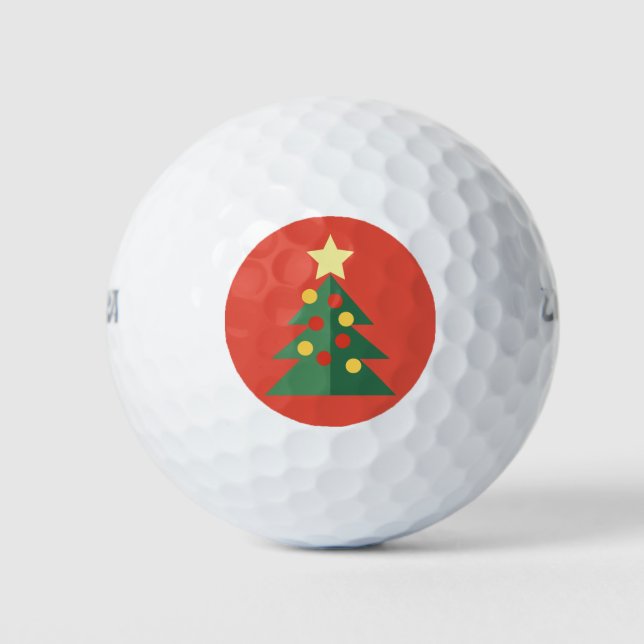 Pelotas De Golf Bandas de golf de Árbol de Navidad (Anverso)
